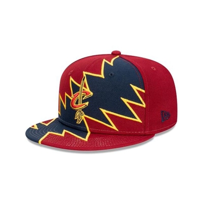 Red Cleveland Cavaliers Hat - New Era NBA Flash 9FIFTY Snapback Caps USA6589473